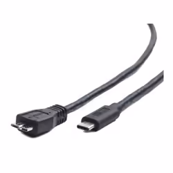 Gembird CCP-USB3-MBMCM-1M, 1 m, USB C, Micro-USB B, USB 3.2 Gen 1 (3.1 Gen 1), Mâle/Mâle, Noir