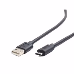 Gembird CCP-USB2-AMCM-10, 3 m, USB A, USB C, USB 2.0, Mâle/Mâle, Noir