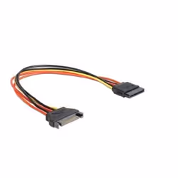 Gembird SATA, 0.3 cm, 0,3 m, SATA 15 broches, SATA 15 broches, Mâle, Mâle, Droit