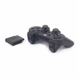 Gembird JPD-WDV-01 accessoire de jeux vidéo Noir RF Manette de jeu PC, Playstation 2, Playstation 3