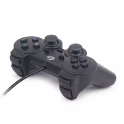 Gembird JPD-UDV-01 accessoire de jeux vidéo Noir USB 2.0 Manette de jeu Analogique/Numérique PC