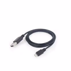 Gembird CC-USB2-AMLM-2M, 2 m, Lightning, USB A, Noir, Droit, Droit