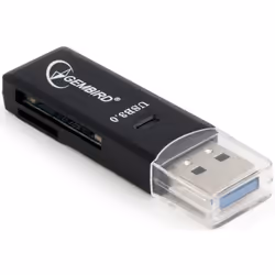 Gembird UHB-CR3-01 lecteur de carte mémoire USB Noir
