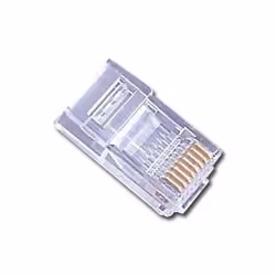 Gembird PLUG3UP6 / 10, RJ45, 8P8C, Transparent, Mâle, Droit, Cat5e, U/UTP (UTP)