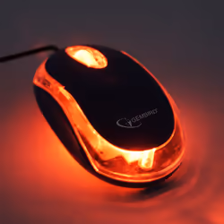 Gembird MUS-U-01-BKT souris Ambidextre USB Type-A Optique 1000 DPI