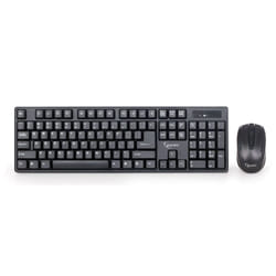 Gembird KBS-W-01 clavier Souris incluse RF sans fil QWERTY Anglais Noir