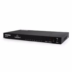 Gembird DSP-8PH4-03, HDMI, 8x HDMI, 1x HDMI, 1920 x 1080 pixels, Noir, Acier