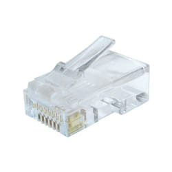 Gembird LC-8P8C-002/10 connecteur de fils RJ-45 Transparent