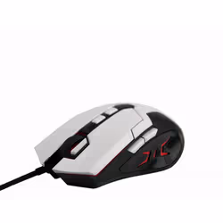 Gembird MUSG-04, Droitier, Optique, USB Type-A, 3200 DPI, Noir, Blanc