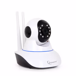 Gembird ICAM-WRHD-01, Caméra de sécurité IP, Intérieure, Sans fil, Plafond/Mur/Bureau, Noir, Blanc, 90°