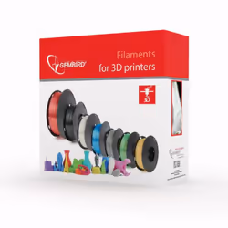 Gembird 3DP-PLA1.75-01-FR matériel d'impression 3D Acide polylactique (PLA) Rouge fluorescent 1 kg
