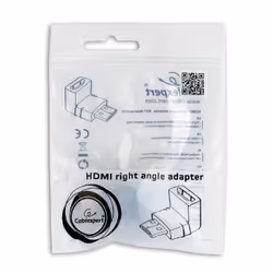 Gembird A-HDMI90-FML changeur de genre de câble HDMI Noir - Vue supplémentaire 4