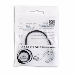 Gembird A-OTG-CMAF2-01 câble USB 0,2 m USB C USB A Noir