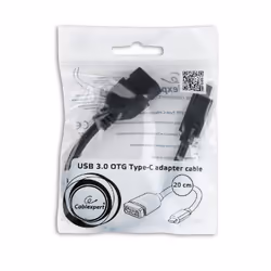 Gembird A-OTG-CMAF3-01 câble USB 0,2 m USB C USB A Noir