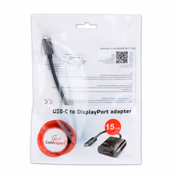 Gembird A-CM-DPF-01 adaptateur graphique USB 3840 x 2160 pixels Noir