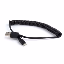 Gembird CC-LMAM-1.5M, 1,5 m, Lightning, USB A, Noir, Droit, Droit
