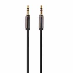 Gembird Cable CCAP-444-0.75M (Mini Jack M - Mini Jack M; 0,75m; black color), 3,5mm, Mâle, 3,5mm, Mâle, 0,75 m, Noir