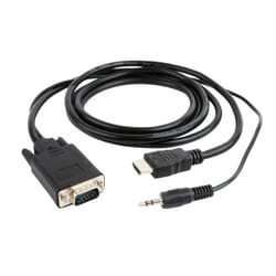 Gembird A-HDMI-VGA-03-10 câble vidéo et adaptateur 3 m HDMI + 3.5mm VGA (D-Sub) Noir