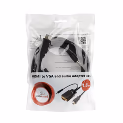 Gembird A-HDMI-VGA-03-10 câble vidéo et adaptateur 3 m HDMI + 3.5mm VGA (D-Sub) Noir