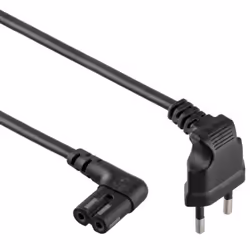 Gembird PC-184L, 1 m, CEE7/16, Coupleur C7, H05VV-F, 2.5 A