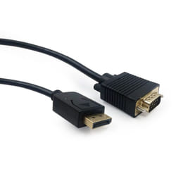 Gembird CCP-DPM-VGAM-6 câble vidéo et adaptateur 1,8 m VGA (D-Sub) DisplayPort Noir