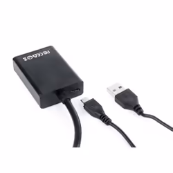 Gembird A-VGA-HDMI-01 câble vidéo et adaptateur 0,15 m HDMI Type A (Standard) VGA (D-Sub) Noir - Vue supplémentaire 2