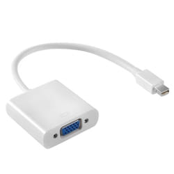 Gembird A-MDPM-VGAF-02-W câble vidéo et adaptateur VGA (D-Sub) Mini DisplayPort Blanc