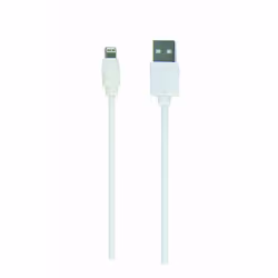 Gembird CC-USB2-AMLM-W-1M, 1 m, USB A, USB C/Lightning, Mâle, Mâle, Blanc