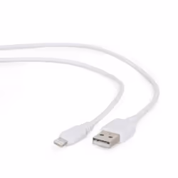 Gembird CC-USB2-AMLM-W-1M câble Lightning Blanc