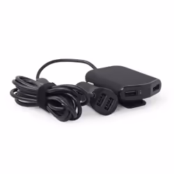 Gembird EG-4U-CAR-01, Auto, Allume-cigare, USB, 1,8 m, Noir