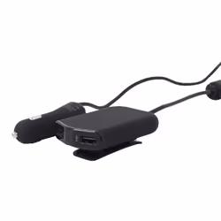 Gembird EG-4U-CAR-01 chargeur d'appareils mobiles GPS, Smartphone, Tablette, Universel Noir Allume-cigare, USB Auto