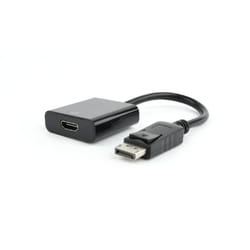 Gembird AB-DPM-HDMIF-002 câble vidéo et adaptateur 0,1 m DisplayPort HDMI Noir