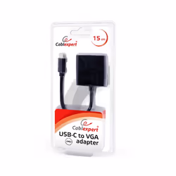 Gembird AB-CM-VGAF-01 adaptateur graphique USB 1920 x 1080 pixels Noir