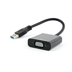 Gembird AB-U3M-VGAF-01 adaptateur graphique USB 1920 x 1080 pixels Noir