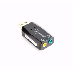 Gembird SC-USB2.0-01 changeur de genre de câble 2 x 3.5mm Noir