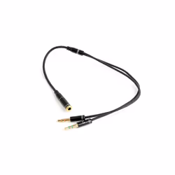 Gembird !Adapter audio stereo 3.5mm mini Jack/4PIN/ câble audio 0,2 m 3,5mm 2 x 3.5mm Noir