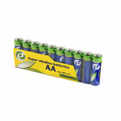 Gembird EG-BA-AASA-01, Batterie à usage unique, AA, Alcaline, 1,5 V, 10 pièce(s), Haut