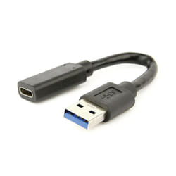 Gembird A-USB3-AMCF-01 câble USB 0,1 m USB 3.2 Gen 1 (3.1 Gen 1) USB A USB C Noir