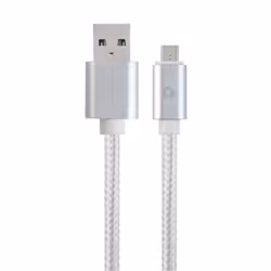 Gembird CCB-MUSB2B-AMBM-6-S, 1,8 m, Micro-USB B, USB A, USB 2.0, Blanc