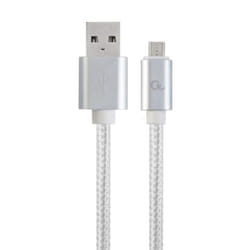 Gembird CCB-MUSB2B-AMBM-6-S câble USB 1,8 m USB 2.0 Micro-USB B USB A Blanc