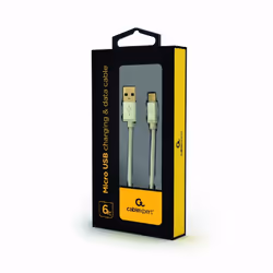 Gembird CCB-MUSB2B-AMBM-6-S câble USB 1,8 m USB 2.0 Micro-USB B USB A Blanc