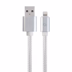 Gembird CCB-MUSB2B-AMLM-6-S, 1,8 m, Lightning, USB B, Mâle, Mâle, Argent