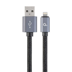 Gembird CCB-MUSB2B-AMLM-6 câble de téléphone portable Noir 1,8 m USB A Lightning
