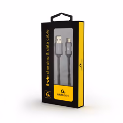 Gembird CCB-MUSB2B-AMLM-6 câble de téléphone portable Noir 1,8 m USB A Lightning
