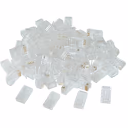 Gembird LC-8P8C-002/100 connecteur de fils RJ-45 Transparent