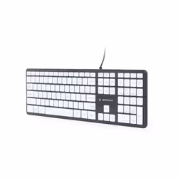 Gembird KB-MCH-02-BKW clavier USB QWERTY Anglais Noir, Blanc