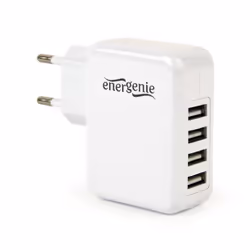 EnerGenie EG-U4AC-02, Intérieure, Secteur, 5 V, Blanc