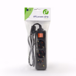Gembird EG-PSU3-01 multiprise 0,6 m 3 sortie(s) CA Intérieure Noir