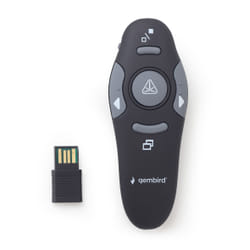 Gembird *Wireless presenter with laser pointer pointeur lumineux 660 nm 10 m Noir
