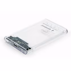 Gembird EE2-U3S9-6, Boîtier HDD, 2.5", SATA, 5 Gbit/s, Connectivité USB, Transparent